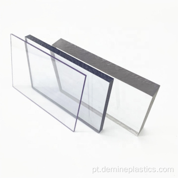 Folha de policarbonato sólido transparente para janelas